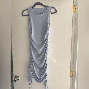 Blue Amazon dress with adjustable side ties size medium